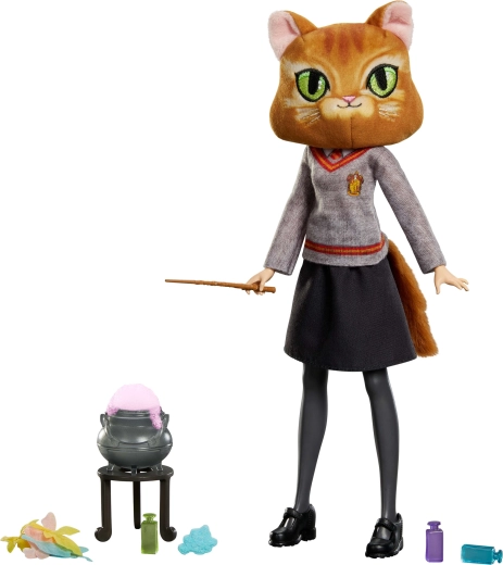 Beweegbare pop in Hogwarts-uniform