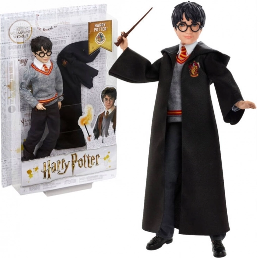harry potter – pop uit Zweinstein met toverstok en mantel
