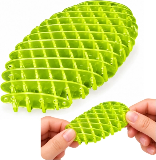 Groene elastische antistress-fidget 5 cm