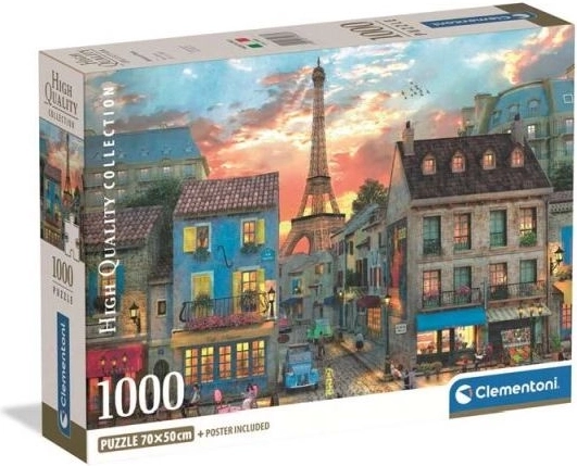 Clementoni puzzel Straten van Parijs, 1000 stukjes