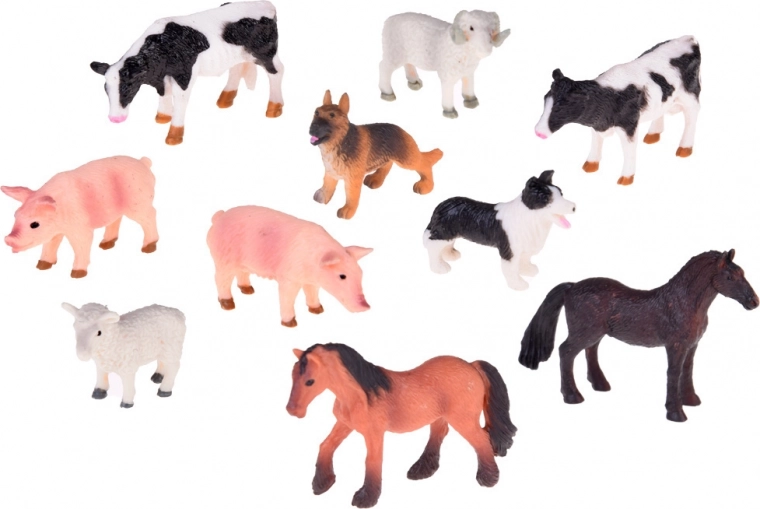 Figuren van boeren en dieren