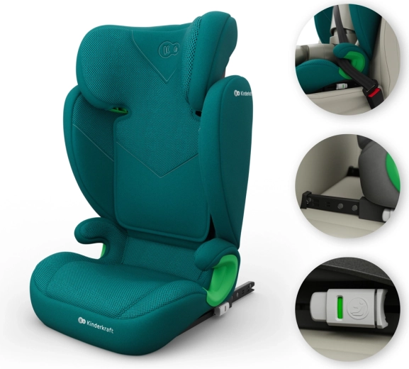 Stabiele ISOFIX met indicatoren voor correcte montage