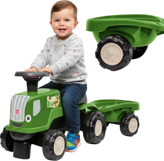 looptractor met aanhanger BIRDY FARM groen 1–3 jaar – FALK