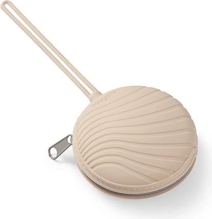 BabyOno siliconen fopspeenhoes met rits, beige