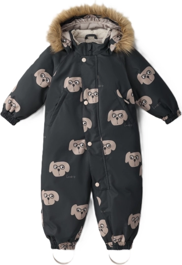 Leokid winteroverall Hero Charcoal Puppy maat 104