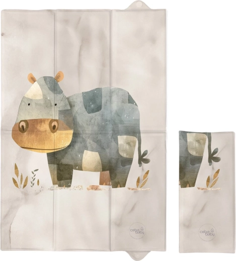 Ceba Baby reisverschoonmat Basic cosy hippo 60 × 40 cm