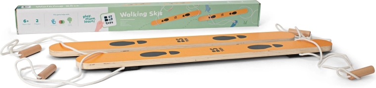 Houten teamski's voor 2 kinderen