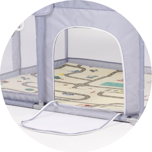 Praktisch ritsdeurtje voor zelfstandig in- en uitstappen