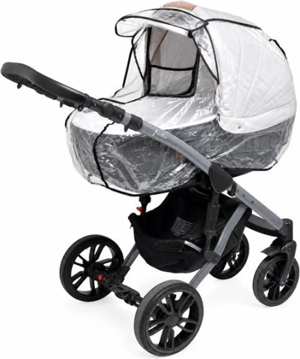 Regenhoes voor kinderwagenbak New Baby Basic met te openen venster