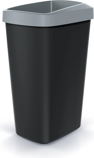 Prullenbak Compacta Q Drop 45 l lichtgrijs