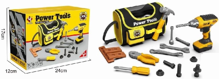 Tas voor kleine klusser met gereedschap