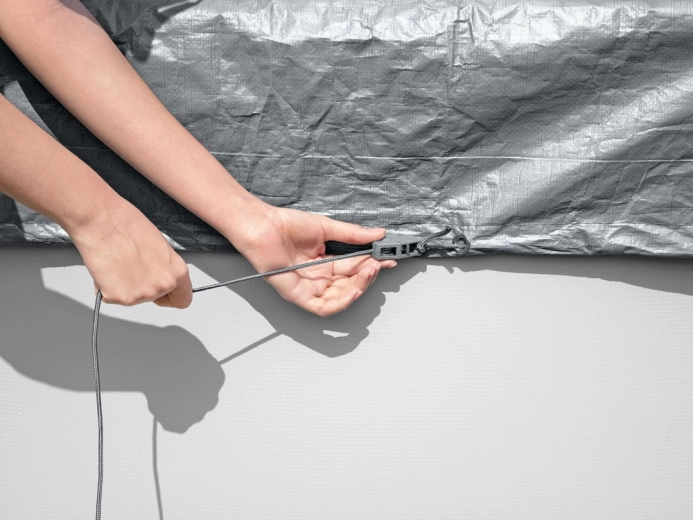 Windbestendige bevestiging en nauwsluitende pasvorm