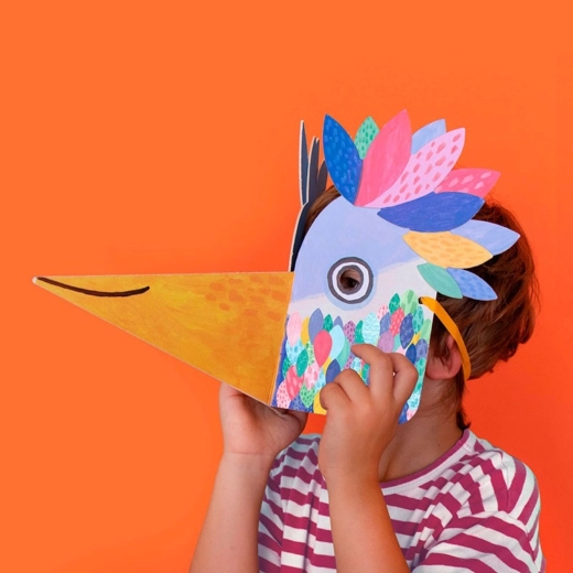 LONDJI masker met zelfklevende accessoires Be Wild! Bird