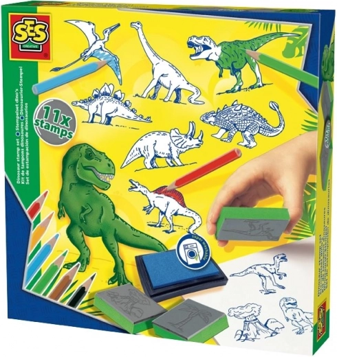 Creatieve stempelset dinosaurussen