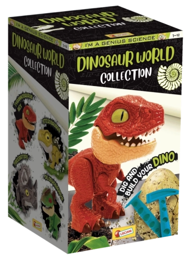 Collectie van 4 dinosaurussen om te bouwen