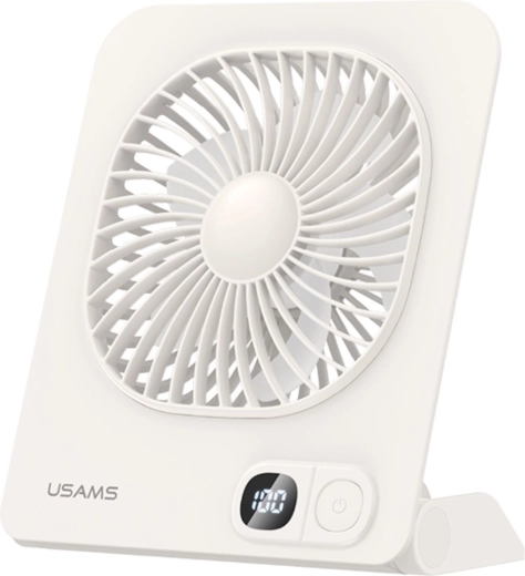 Usams magnetische bureauventilator wit