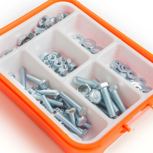 Set metrische bouten met moeren en sluitringen