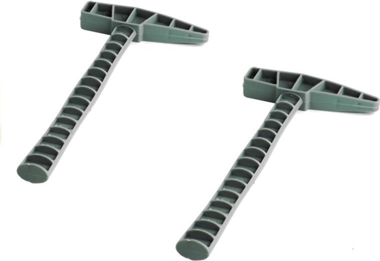 Twee ergonomische hamertjes voor jong en oud