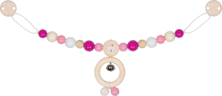 Goki ketting voor kinderwagen met ijsbeer en clips