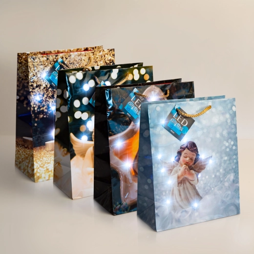 LED-cadeautas met 10 koudwitte leds - 1 stuk