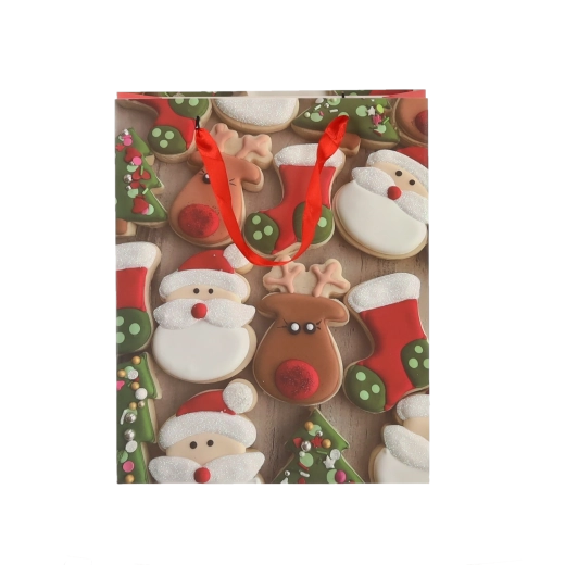 Vrolijk kerstdesign met koekjesmotieven