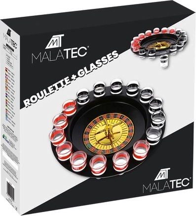 Malatec alcoholroulette met shotglaasjes
