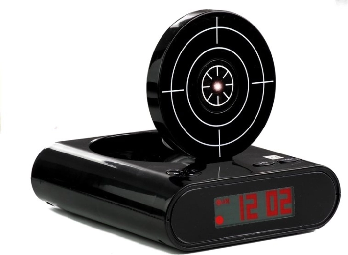 Richt, schiet en zet de wekker uit