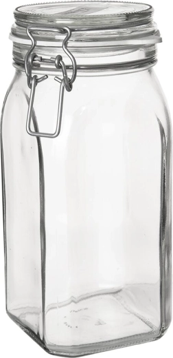 Glazen voorraadpot met klepsluiting Gothika 1,45 l