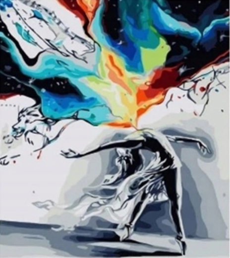 Norimpex diamantpainting danseres 30 × 40 cm