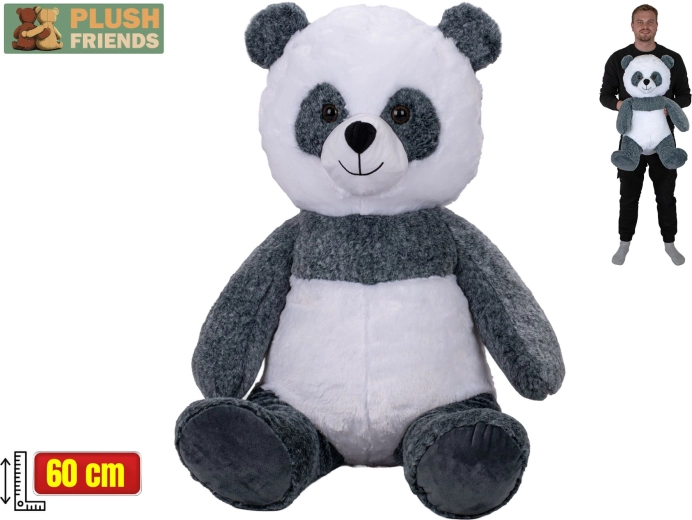 Plush Friends pluche panda zittend 60 cm