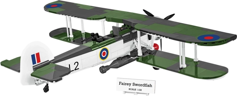 Gedetailleerd model Fairey Swordfish op schaal 1:32