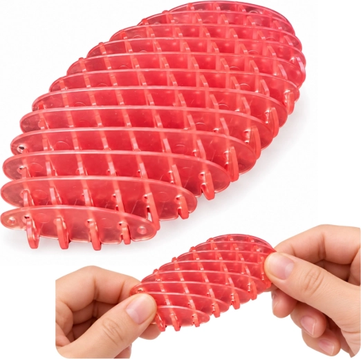 Roze elastische antistress-fidget 5 cm