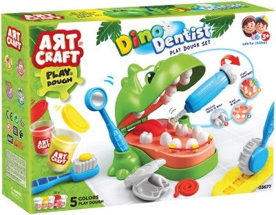 Art Craft boetseerset dino-tandarts 280 g