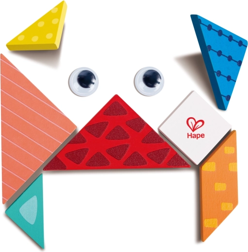 Tiny Tangram houten puzzel