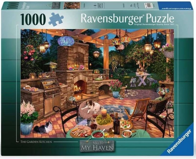 Ravensburger puzzel My Haven: tuinkeuken 1000 stukjes