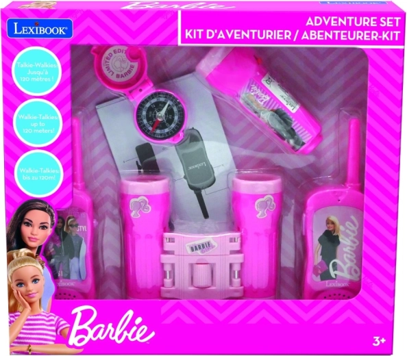 Barbie avonturenset met walkietalkies, verrekijker, zaklamp en kompas