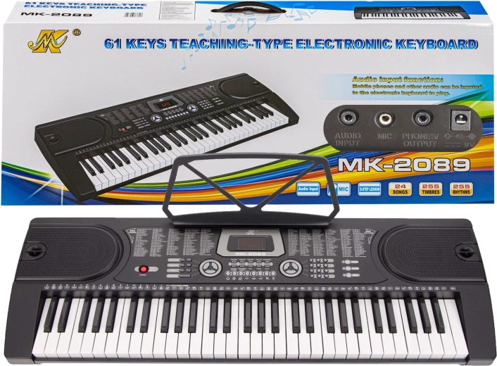 Keyboardorgel MK-2089 met 61 toetsen en adapter