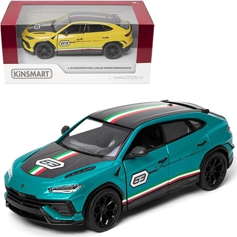 Metalen model Lamborghini Urus Performante in race-design