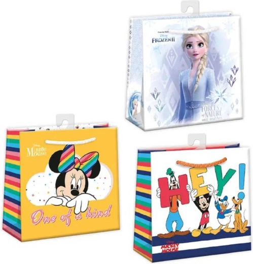 Cadeaupapieren tas Argus Frozen 2 / Minnie Mouse / Mickey Mouse 16 × 16 cm - 1 stuk