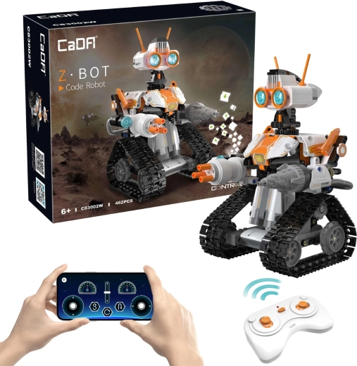 CaDA z.BOT Code Robot met afstandsbediening en ledverlichting