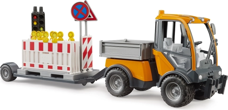 Bruder VarioCar met laadplatform en aanhanger voor verkeersveiligheid
