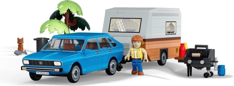 Campingscène en figuren voor een verhaal