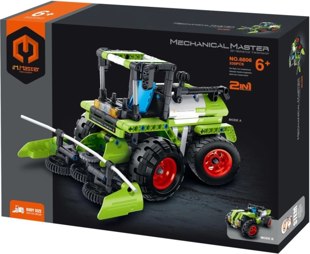 iMaster Mechanical Master bouwset maaidorser en terreinwagen 2-in-1, 335 onderdelen