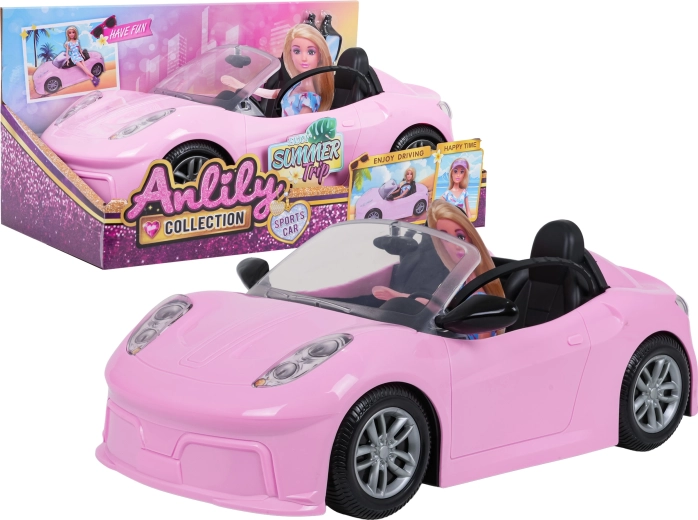 Marta-pop met auto en accessoires