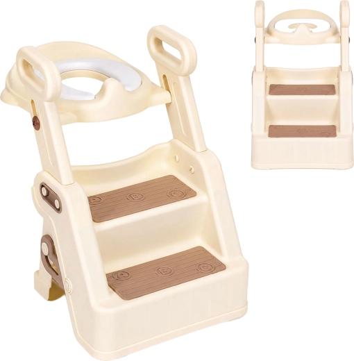 Ecotoys kinder-wc-bril met verkleiner en trapje