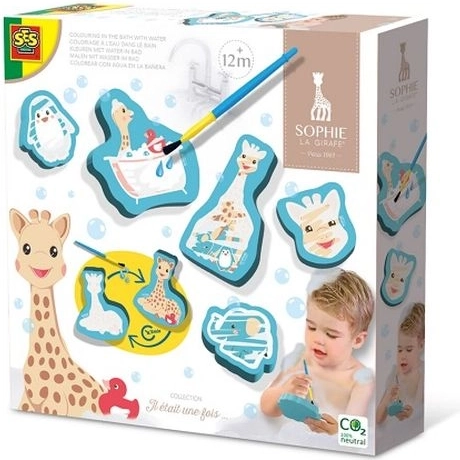SES Sophie la girafe – waterkleurplaten voor in bad
