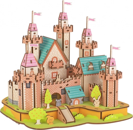 Houten 3D-puzzel - Kasteel in het paradijs