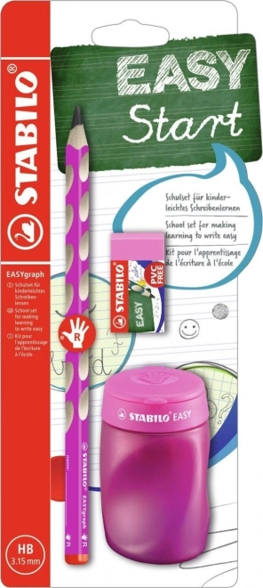 Stabilo Easygraph schoolsset voor rechtshandigen roze