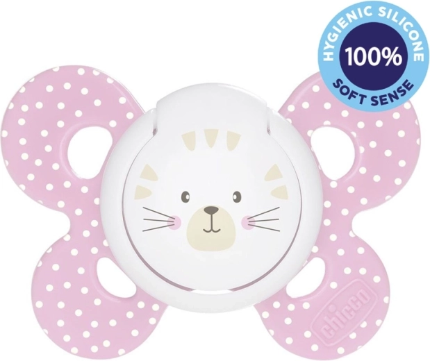 CHICCO fopspeen Physio Comfort siliconen 6–16 maanden – kat, 1 st