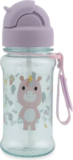 Skip Hop fles met rietje Besties Squad eenhoorn 355 ml